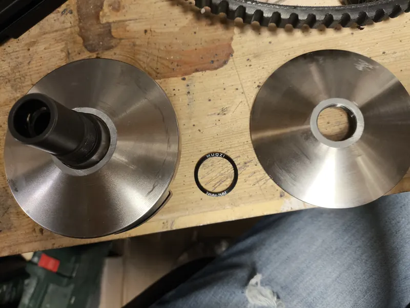 Les joues et le canon du Doppler ER3, avec la rondelle de 2 mm